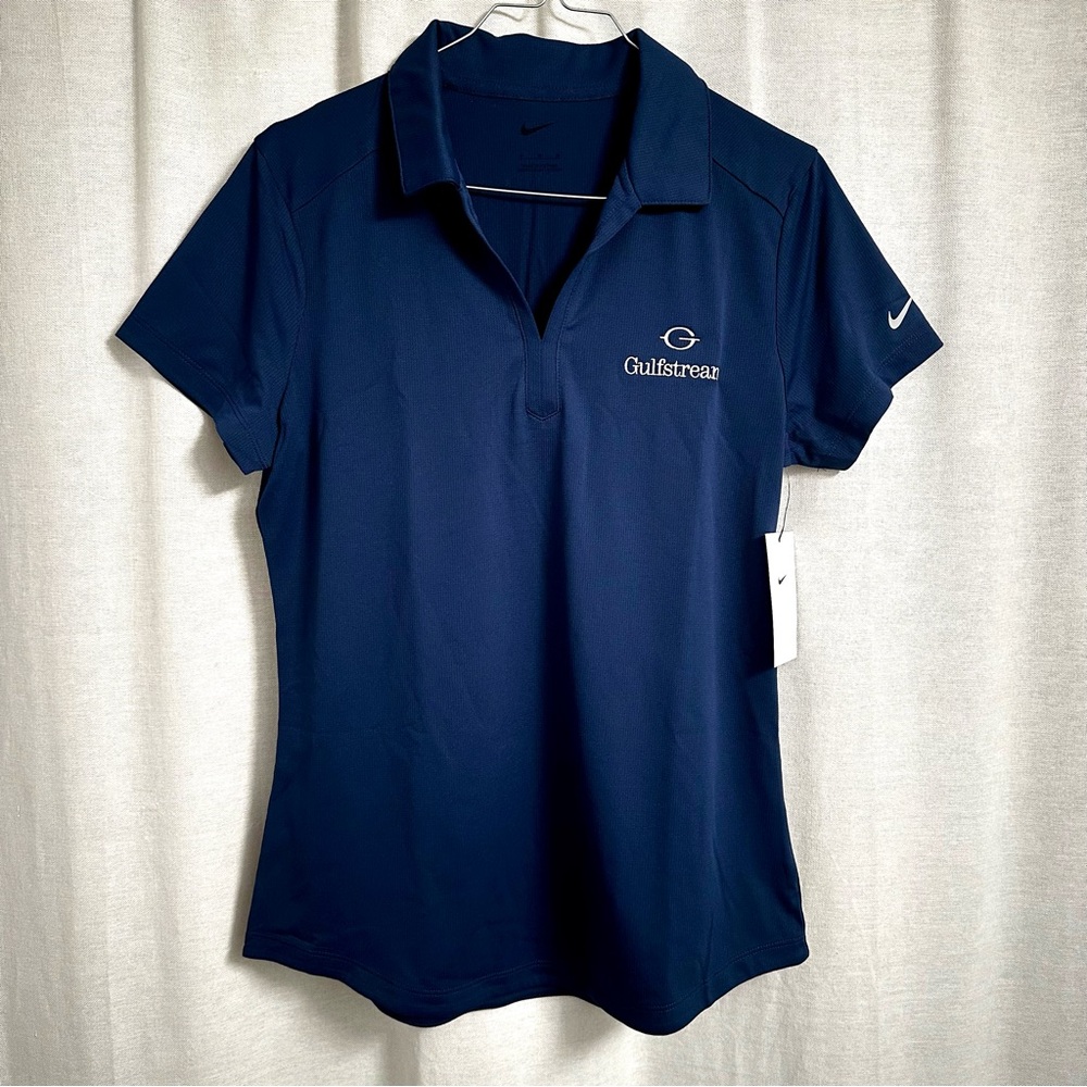 Gulfstream branded Nike Dri-Fit Polo Shirt in Navy Blue, Women’s Size M - Picture 4 of 6